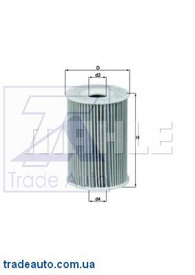 Mahle/Knecht OX 135/1D Фильтр масляный MB W168/VANEO (414) 1.4/1.6/1.9 97-